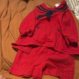 vintage flannel sailor set | EUC | 24m